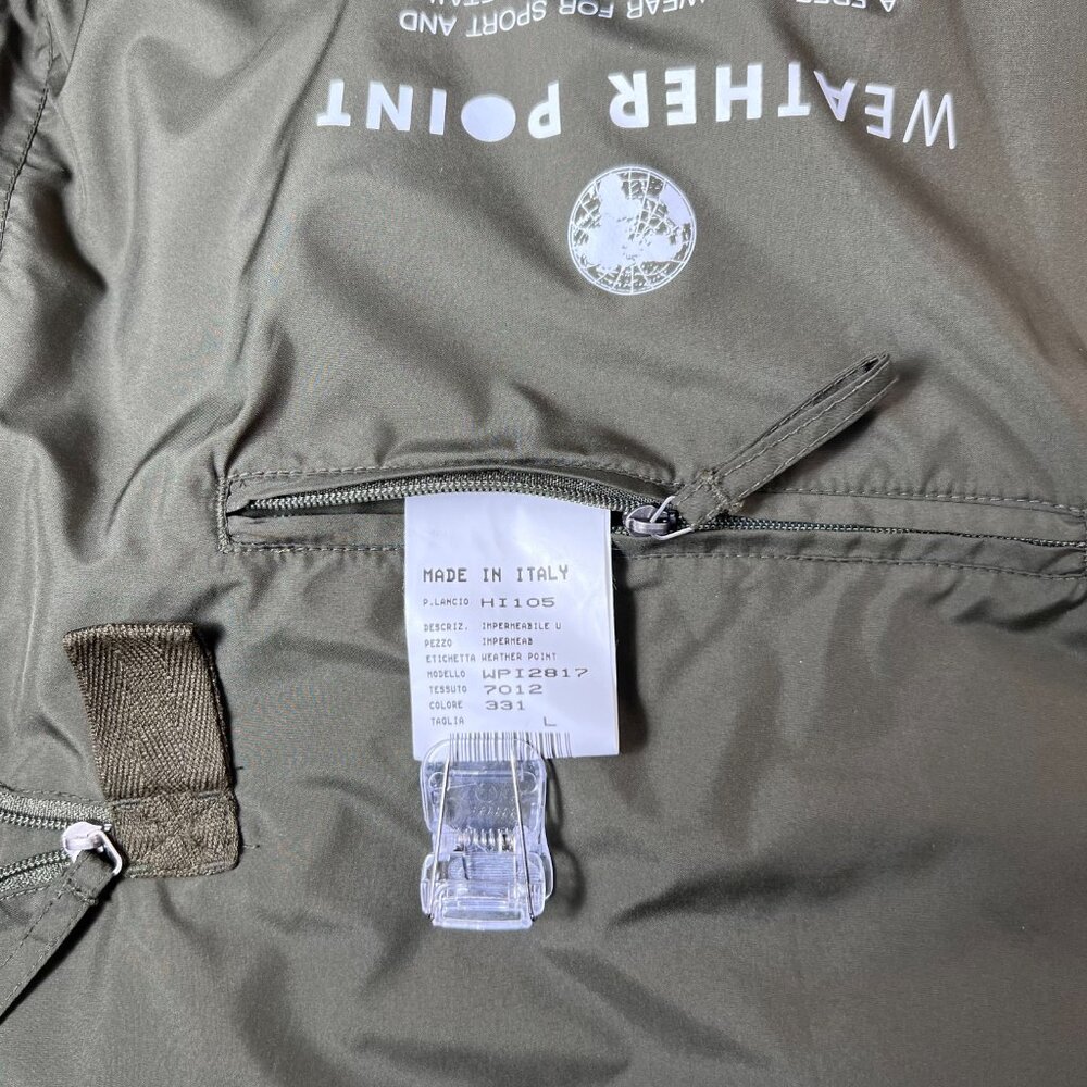 ALLEGRI Weather Point light long‎ jacket/converts in to a bag, Olive green Men L - Picture 5 of 6